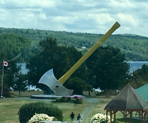 worlds largest axe straight on